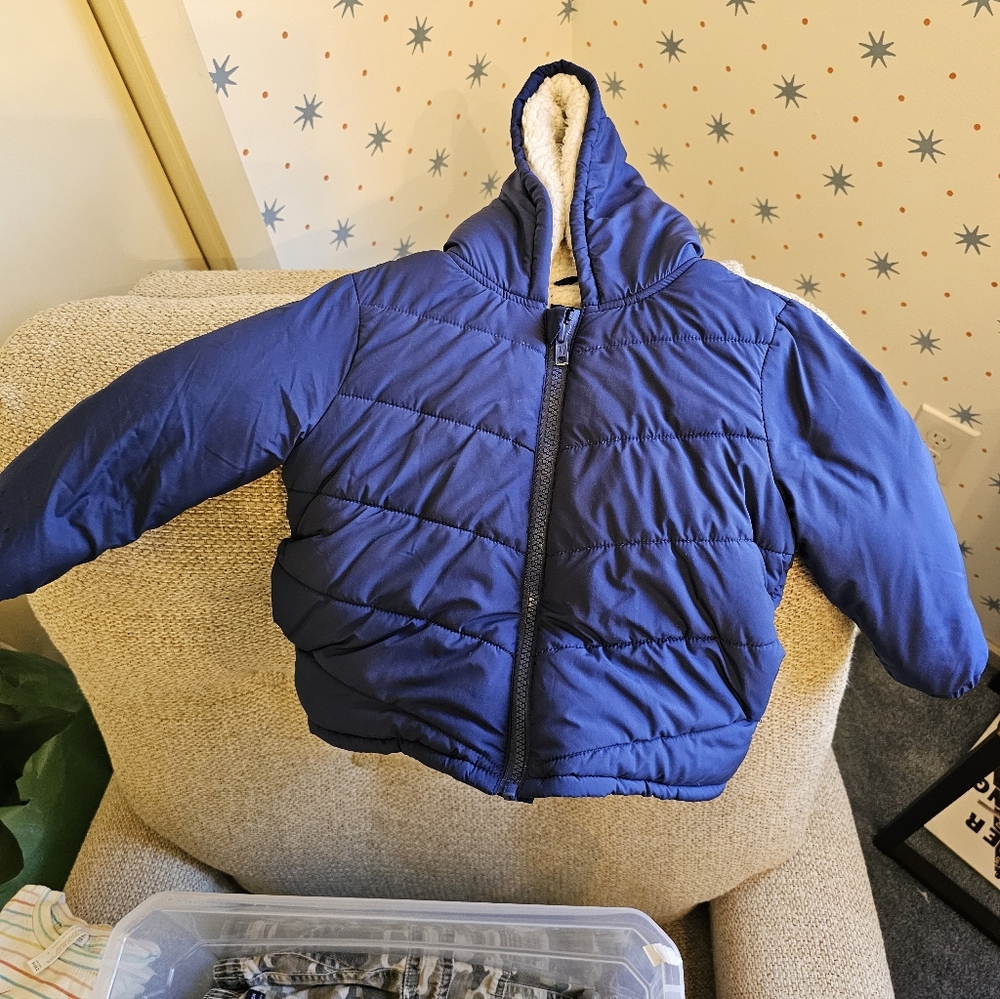 Janie and Jack Navy Puffer Jacket